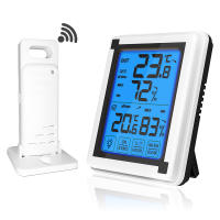 Estación Meteorológica Digital Inalámbrica Con Pantalla Táctil Sensor De Clima Exterior Y Luz De Fondo Termómetro Y Higrómetro Para Interior Y Exterior - details 0