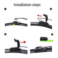 LimpiaParabrisas De Coche Para Nissan Micra K12 2002-2010 LimpiaParabrisas U Tipo De Goma Suave Sin Hueso HD Silencioso Duradero 21 "+18" - details 7