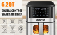 Freidora de Aire 6L / 8L Sin Aceite 1500W Horno de Gran Capacidad Freidoras de Aire Saludable con 10 programas Preajustes, Ventana de Cocción Visible, Cesta Antiadherente, Recetario Incluido - details 5