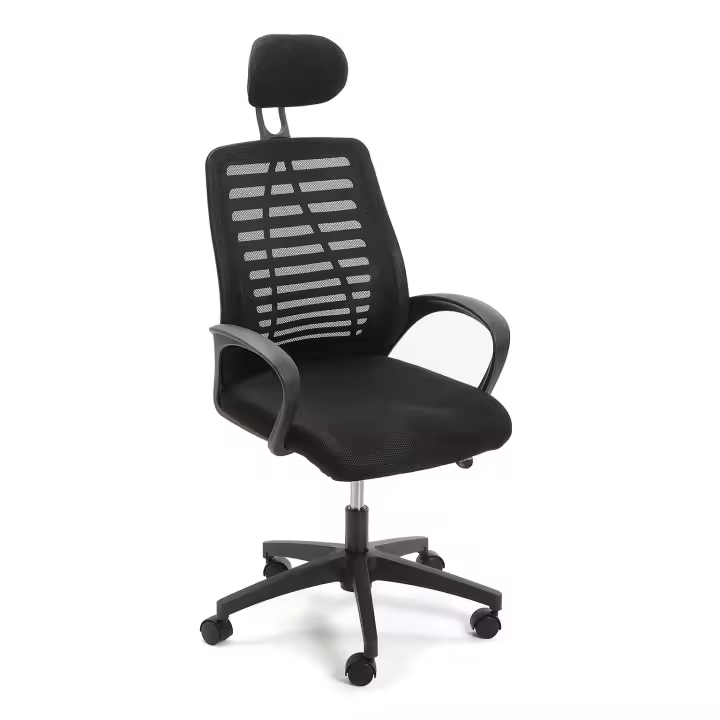 Versa Aarhus Silla de oficina con apoyabrazos, Elevable, Medidas (Al x L x An) 30 x 4,3 x 30 cm, , Color Negro - 1