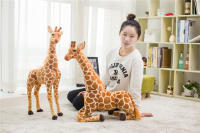 Gran Juguete De Peluche Giraffe Real De 35-120cm Alta Calidad Animales De Peluche Suaves Decoración De Habitación Para Niños Regalo De Cumpleaños - details 7