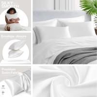 2Pcs Fundas De Almohada De Satén Para Cabello Y Piel Fundas De Almohada De Seda Silken 51x66/76cm Con Cierre Envolvente - details 5