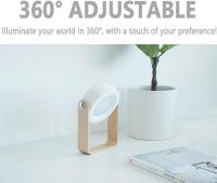 Linterna recargable, lámpara portátil plegable con 3 niveles de brillo, interruptor táctil recargable ajustable de 360° para baño, pasillo, escaleras, dormitorio, cocina - details 2