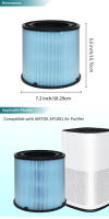 Filtro De Reemplazo AP1001 Compatible Con Purificador De Aire AP1001 Sistema De Purificación De 5 Capas Parte Número AP1001-RF Pack De 2 - details 0
