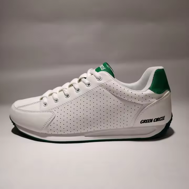 Zapatillas Hombre Green+Circle Kum. Blanco y verde. Plantilla confort. Suela antideslizante - 1