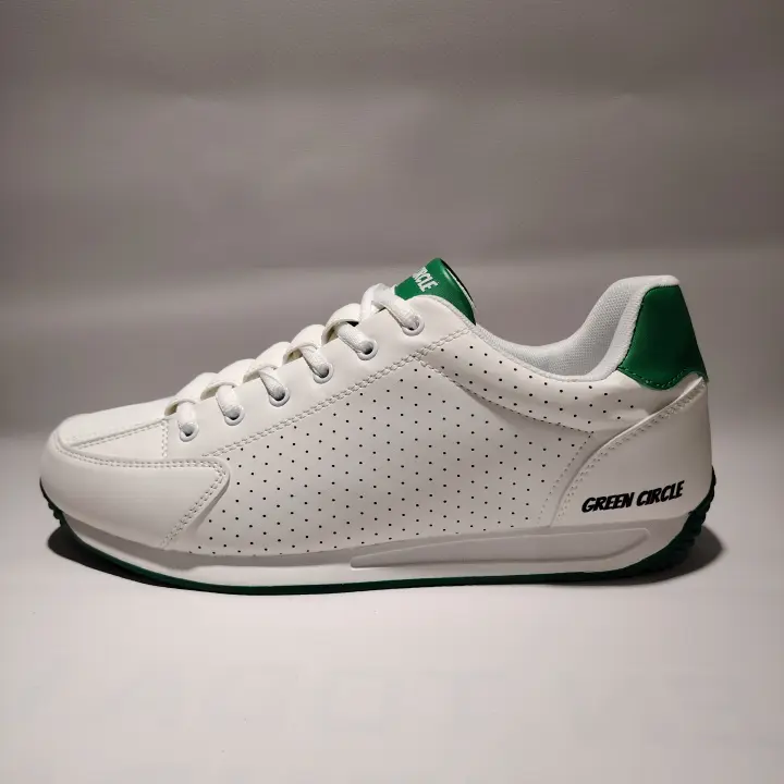 Zapatillas Hombre Green+Circle Kum. Blanco y verde. Plantilla confort. Suela antideslizante - 1