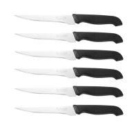 DESEOS Set 6 cuchillos de mesa Family | Deshuesador | Hoja curvada | Acero inox | Mango ergonómico | Multiusos | 22 cm - details 0