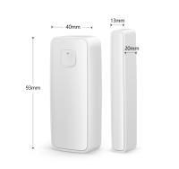 Sensor De Puerta Y Ventana WiFi Tuya Alarma De Seguridad Anti-Robo Compatible Con Alexa Y Google Assistant Detector De Intrusos - details 24