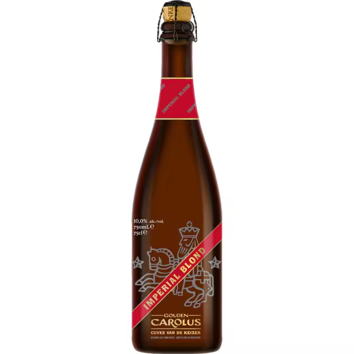 2 uds x Carolus Cuvee Van De Keizer Roja Imperial Blond 75Cl cerveza Belga rubia strong ale - 1