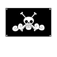 Bandera De Poliéster Para Decoración Externa Y Habitaciones Estética De One Piece Con Cuatro Agujeros Para Advertencia - details 4