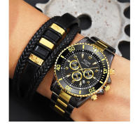 Reloj De Negocios Para Hombre Lujo Cuarzo Reloj Cuarzo Luminoso Silvery Male Luminous Clock Con Fecha Completa Y Clavija De Pulsera - details 8