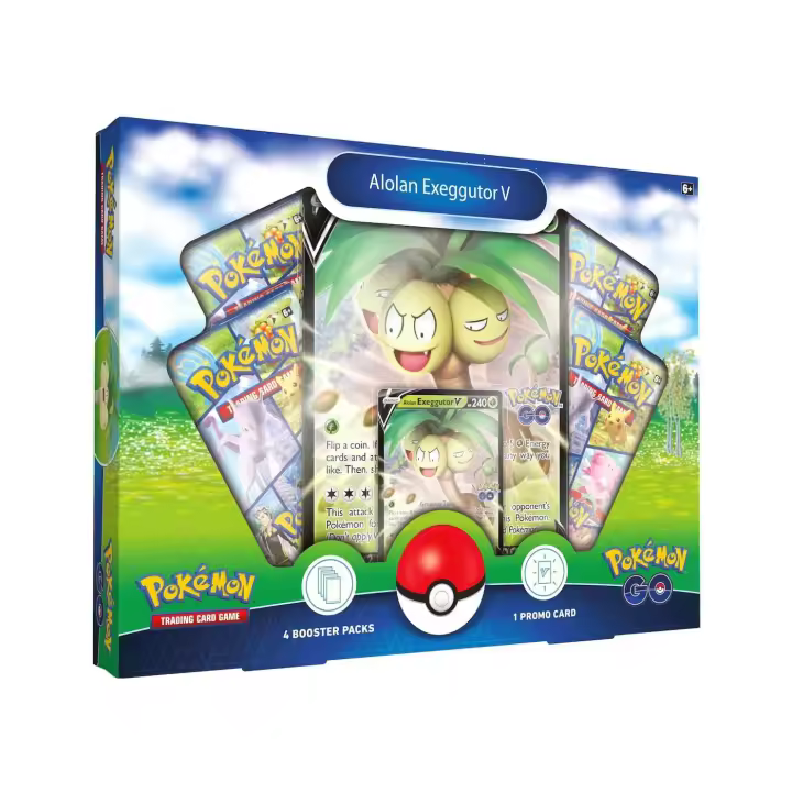 Caja de cartas Pokemon Go Espada y Escudo - Exeggutor de Alola V (español) Raíz MERCHAN-STORE Juego de cartas coleccionables TCG - 1