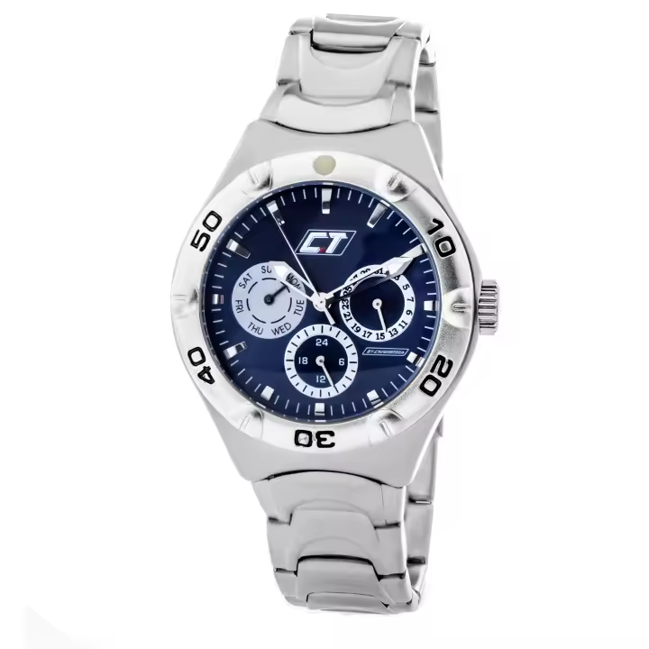 Chronotech Reloj Analógico para Unisex Adultos de Cuarzo con Correa en Acero Inoxidable CC7051M-03M - 1
