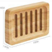 Caja De Jabón De Bambú Natural Soporte Para Dishes De Baño Anti-moho Con Orificio Para Drenaje Herramientas Del Baño - details 6