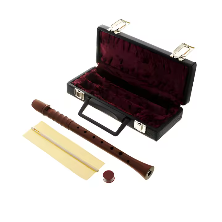 FLAUTA DULCE SOPRANO-Moeck (8250) (Kynseker Ciruelo) (Barroca) (2 Piezas) - 1