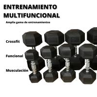 1 UNIDAD  Mancuernas Hexagonales para Crossfit y Musculación  Entrenamiento Multifuncional FIURI. - details 1