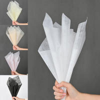 Papel Decorativo Translúcido De Algodón Lechoso Para Empaquetado De Flores Florista Envoltura De Bouquet De Boda Colorido Suave Papel De Decoración - details 0