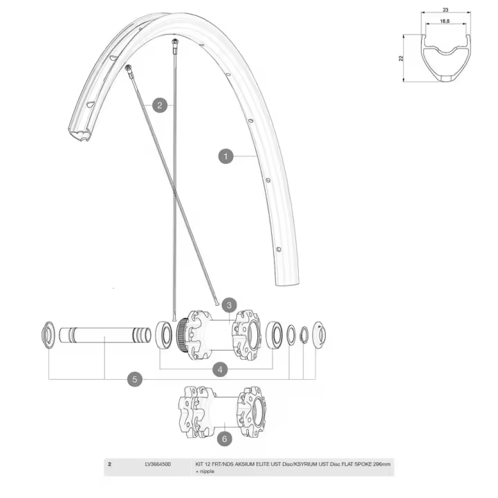 Mavic Radios Izquierdos Ksyrium Disc 12 Unidades - 1