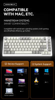 Teclado Mecánico K85 E-Sports Con Interruptores Magnéticos Y Ajustable RGB PBT Keycaps Aluminum Wired Low-Latency Para Gaming - details 19