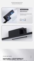 Lámpara De Pared LED Recargable Litu Con Imán Y Batería USB Luz Nocturna Para Dormitorio Corredor Estilo Moderno Aluminio Beige Negro - details 3