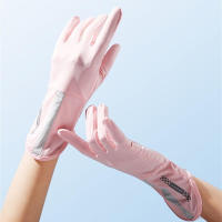 Guantes de Protección solar para Mujer, de Verano, Medios y largos, Finos, antideslizantes, de Seda de Hielo, para conducir, Anar en Bicicleta, para llevar, Pescar, guantes De Dos Dedós con fugas - details 0