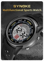 Reloj Deportivo Para Hombre Synoke Resistente Al Choque Pantalla LED Reloj Militar Impermeable 5Bar Con Alarma Y Cronómetro Diseño Delgado - details 0
