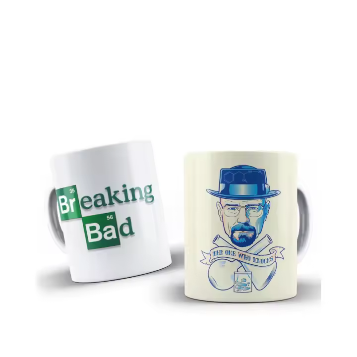 Taza ilustracion Breaking Bad taza desayuno regalo ORIGINAL amigo oficina novio UNIDAD ada y sus detalles - 1