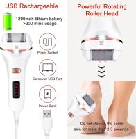 Lima Eléctrica para pies para durezas, removedor de callos Eléctrico para pedicura, potente Lima profesional recargable con 2 rodillitos Abrasivos, resistente a Agua IPX7. - details 3