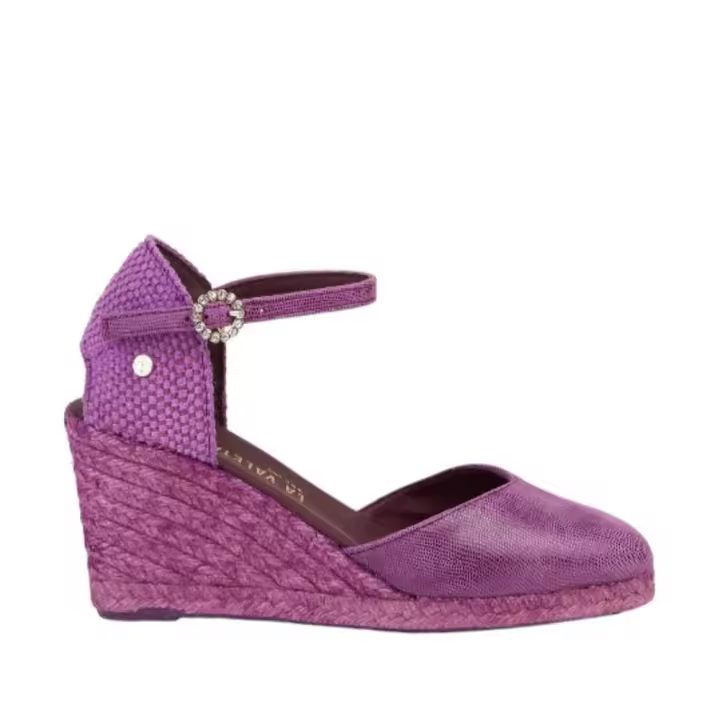 Shoes Alpargatas marca La Valeta para mujer en color morado - 1