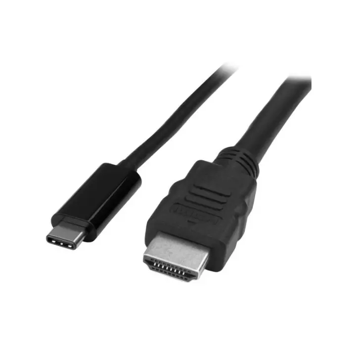 StarTech.com - Cable Adaptador USB-C a HDMI de 2m - Cable Conversor de USB-C a HDMI para Ordenadores USB Tipo C 4K 30Hz - Negro CDP2HDMM2MB - 1