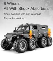 Modelo De Coche De Metal Escala 1/32 Autovoz Shaman 8x8 ATV De Rusia Juguete De Colección Para Niños Con Luz Y Sonido Regalos Para Niños - details 7