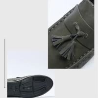 Zapatos Casuales Para Hombre En Cuero Ligeros Y Transpirables Mocasines Clásicos Para Conducir Y Caminar Comodidad SLIP-ON Para Primavera/Otoño - details 2
