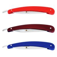 Afeitadora Manual Meisha De Acero Inoxidable Cuchilla Plegable Para Rostro Y Cuerpo Corte De Barba Barbero Cuchillo Con Hoja C0006A Para Hombres - details 0