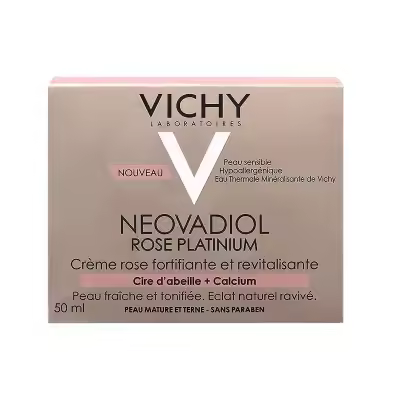 VICHY NEOVADIOL ROSE PLATINIUM 50ML PIEL MADURA Y APAGADA CON CERA DE ABEJA NUTRITIVA Y CALCIO FORTIFICANTE - 1