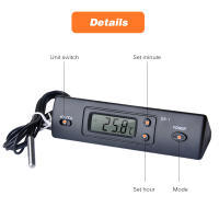 Termómetro Digital Electrónico Para Coche Con Probar Múltiple Función Mostrador De Temperatura Y Tiempo Uso Indoor Outdoor - details 6