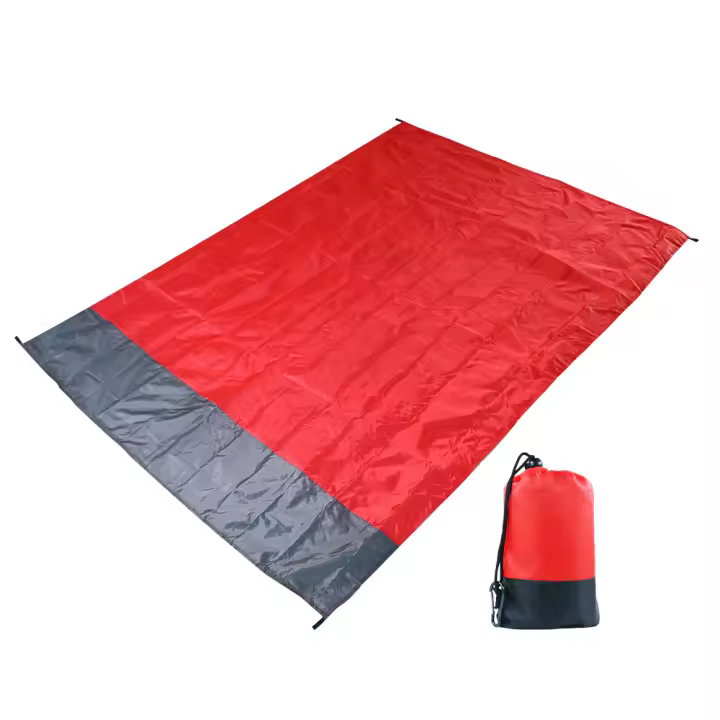 Manta impermeable para picnic de playa con bolsa enrollable - 1