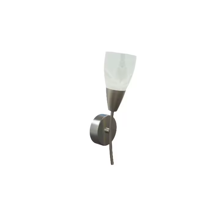 Lámpara de Pared Oriana, Vidrio, Blanco, 10,5x8,5x28,5 cm - 1