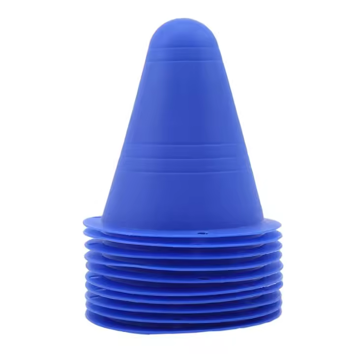 10PCS Conos De Entrenamiento Para Patinaje Y Fútbol Roller Rugby Marcador De Patinaje Obstáculos Suaves Para Deportes Collectible - 1