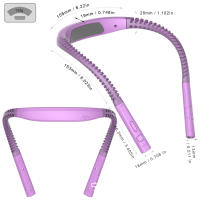 Lámpara colgante de cuello LED, lámpara de lectura con protección ocular, lámpara de mesa, lámpara para correr, lámpara de lectura de cuello, lámpara de belleza, lámpara colgante de cuello - details 4