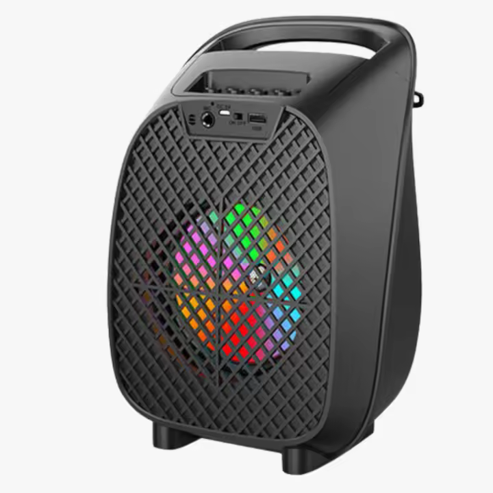 Altavoz Bluetooth Inalámbrico BTSPEAKER, 12W, Batería Recargable, Micrófono , Luz LED - 1