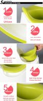 orinales infantiles,Kids Wc para niños, orinal. desmontable y antideslizante inodoro engrosado para niños,Portátil Confortable. Ayuda al aprendizaje de bebes y niños.Viene con tapa y cepillo. - details 0