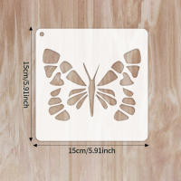 Molde De Decoración DIY YOMDID 25pcs Serie Mariposa Plantilla De Dibujo Hueca Para Pasteles Y Galletas Arte Y Suministros - details 0