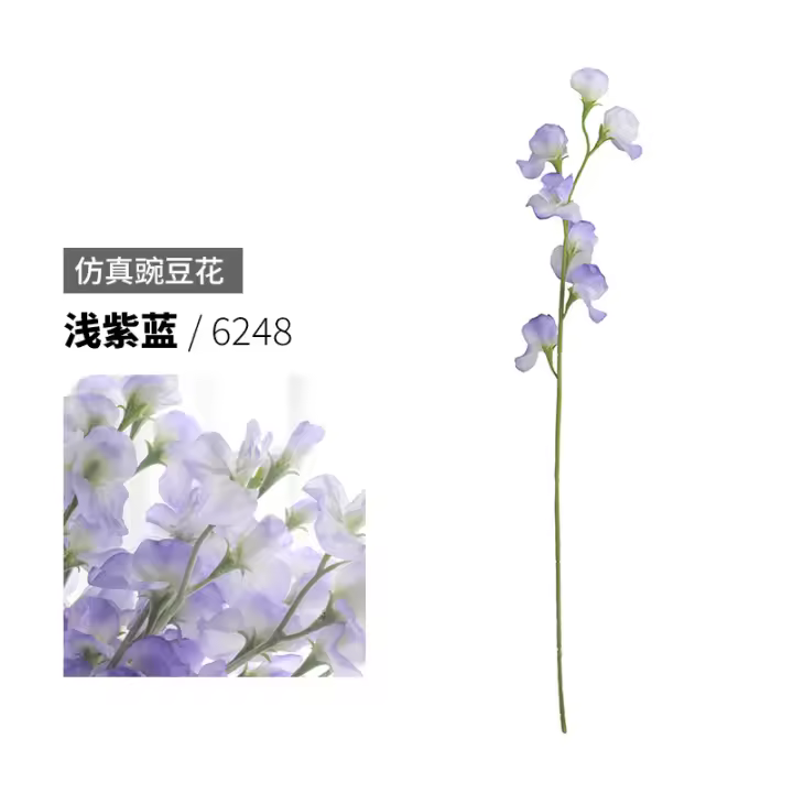Bouquet De Flores Artificiales De Pea Japonesa 62CM Colores Ligero Morado Rosa Rojo Blanco Adecuado Para Decoración De Hogar Bodas Fotografía Propiedades - 1