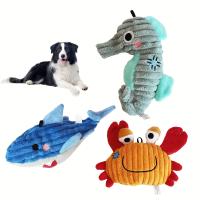 Juguete Interactivo Para Perros Mordedor De Peluche Duradero Con Sonido Squeaker Juguete De Masticar Para Mascotas Indestructible Para Cachorros - details 1