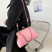 Bolso De Hombro Pequeño Para Mujer Elegante De PU Cuero Suave Lujo Diseñador Clip Clutch Retro Bolso De Mano Y Cruzado Con Cierre De Cremallera - details 7