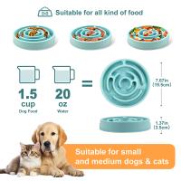Tazón Lento Para Alimentos Para Mascotas Adecuado Para Gatos Y Perros Fácil De Limpiar Y Muy Duradero Material De Plástico - details 1