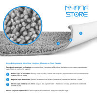Mopa Extraplana con Cubo Escurridor Nyana Home - Limpieza Eficiente y Sin Esfuerzo - details 0