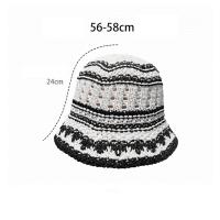 Sombrero De Paja Panamá Plegable Para Mujer Verano 2025 Estilo Coreano Casual Con Estampado Rayado Sombrero De Sol Hueco De Bollo - details 8