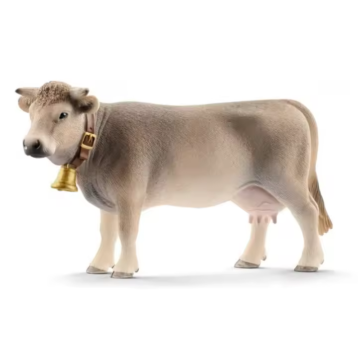 Figura de Vaca Braunvieh Schleich 13874 - Altura 4.4 Cm - Detalles Realistas - 1