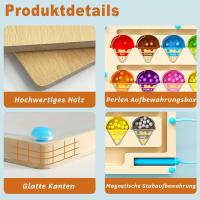 Juegos De Aprendizaje Montessori Con Imanes Para Niños Actividades De Desarrollo Motor Fine Con Conteo Y Colores Madera Laberinto Para Bebés - details 10